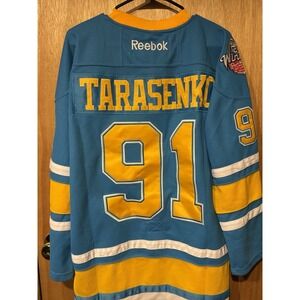 St. Louis Blues 2017 Winter Classic Vladimir Tarasenko 91 Reebok Jersey Size 50